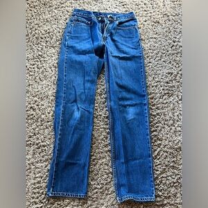 Levi's Women's Straight Leg Jeans in Blue Denim